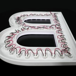 Lettres PVC à LED apparentes