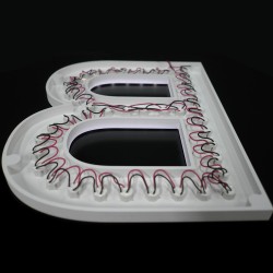 Lettres PVC à LED apparentes - Upload