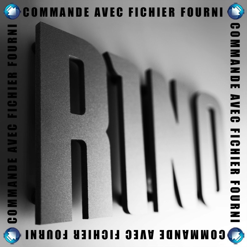 Lettres PVC 10mm noir Lettres PVC 10mm noir