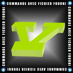 Lettres PVC 19mm - Upload