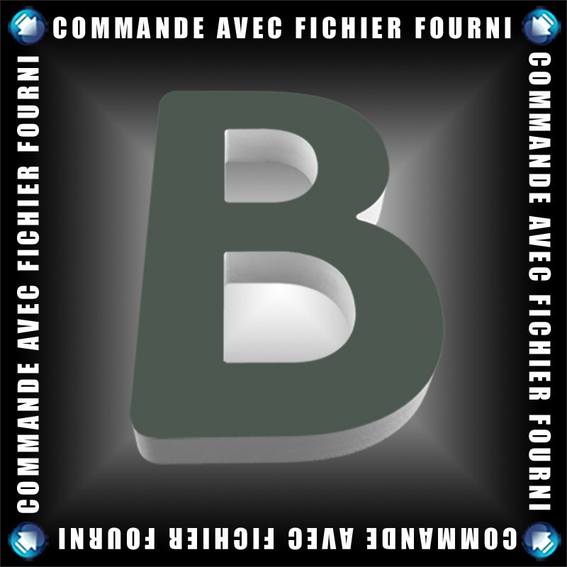 Lettres PVC 30mm - Upload Lettres PVC 30mm - Upload