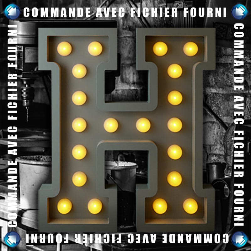 Lettres Vintage LED - Upload Lettres Vintage LED - Upload