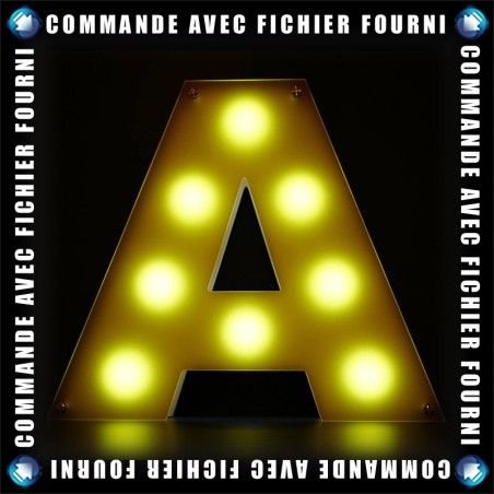 Lettre Frost LED - Upload