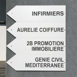 Flèche droite PVC 10mm