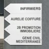 Flèche droite PVC 10mm