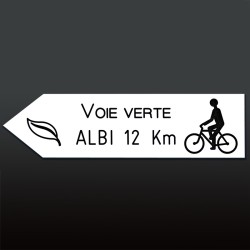 Flèche gauche PVC 10mm