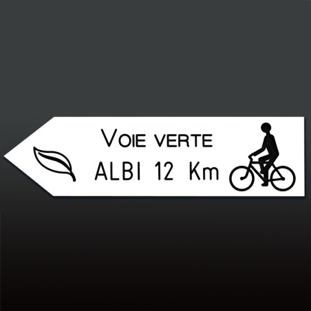 Flèche gauche PVC 10mm