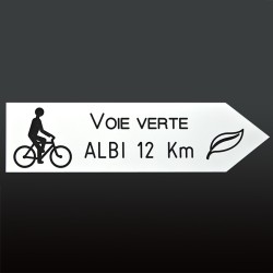Flèche droite PVC 10mm