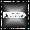 Flèche droite PVC 10mm