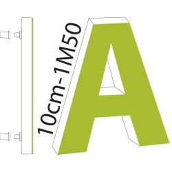 Lettres PVC 19mm - Upload