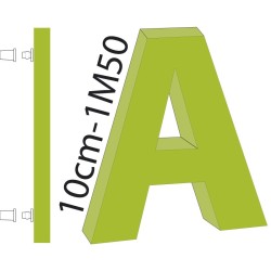 Lettres PVC 19mm - Upload
