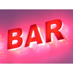 Enseigne BAR Bloc LED