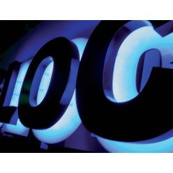 Lettres rétro éclairées