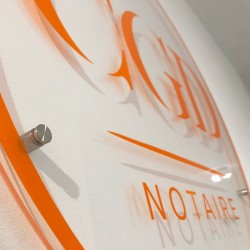 Plaque CGD Notaire en Plexiglas 5mm