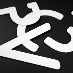Découpe de lettre PVC 3mm