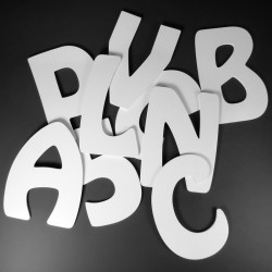 Découpe de lettres PVC 5mm