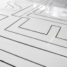 Découpe de lettres Alu laqué blanc