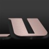 Découpe de lettres alu brossé rose