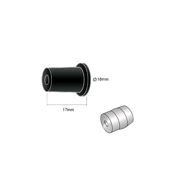 entretoise 20mm noire à visser