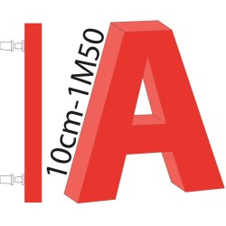 Lettres PVC 24mm - Upload