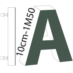 Lettres PVC 30mm - Upload