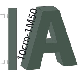 Lettres PVC 30mm - Upload
