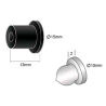 entretoise 15mm noire