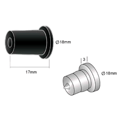 entretoise 20mm noire