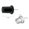 entretoise 24mm noire