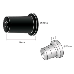entretoise 30mm noire