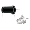 entretoise 30mm noire