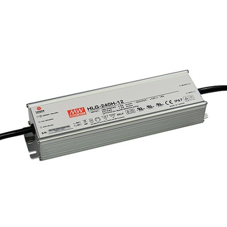 Alimentation LED MEAN WELL HLG-240H-12