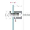 Entretoise inox 15mm