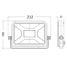 Projecteur LED Xanlite XP2100PRM - Dimensions