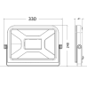 Projecteur LED Xanlite XP3500PRM - Dimensions