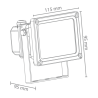 Projecteur LED Xanlite FL750NN - Dimensions