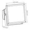 Projecteur LED Xanlite FL2250NN - Dimensions