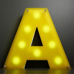 Lettre Frost LED de jour