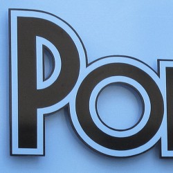 PODIUM Lettres PVC noir