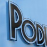 Lettres PODIUM en PVC noir 10mm