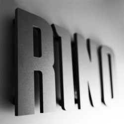 Lettres PVC noir 10mm
